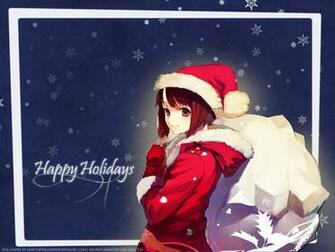 Merry Christmas Wallpaper Anime Grasscloth