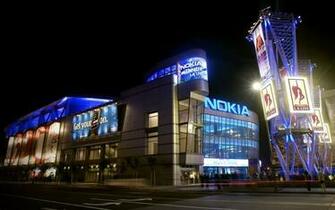 Los Angeles Nokia Theatre Street Building Night Wallpaper Background