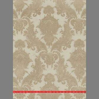 1890s Cream Velvet Flocked Damask Wallpaper In Victoria S Wixom House