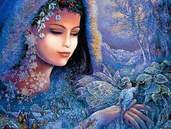 Spirit Of Winter Fantasy Godness By Josephine Wall Wallcoo Net