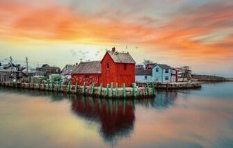 Wallpaper Sea Coast Sunset Landscapes Blur Reflection Pier