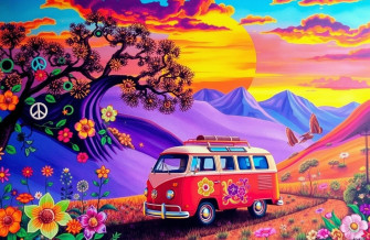 Vintage Hippie Aesthetic Wallpaper