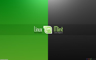 Green And Gray Linux Mint Wallpaper Open Walls
