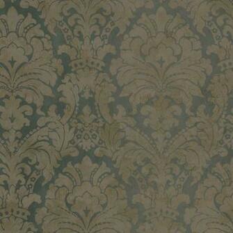 Dark Blue Copper Hav40847 Palace Damask Wallpaper