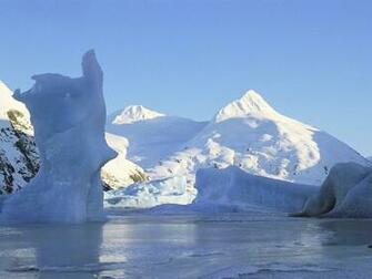 Portage Glacier Alaska Scenic Wallpaper Image Featuring Snow