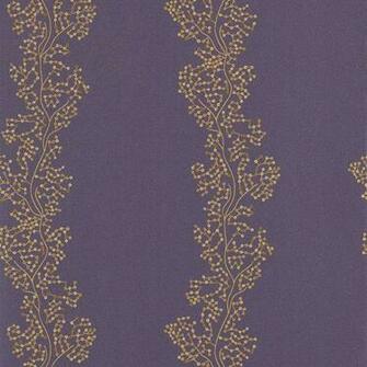 Sanderson Sparkle Coral Wallpaper Gold Purple