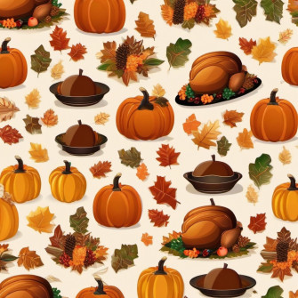 Happy Thanksgiving Seasonal Wallpaper For Pumpkins Turkey