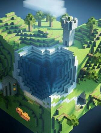 Minecraft World Wallpaper For Apple iPad Mini