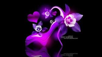 Flowers Butterfly Car Violet Neon HD Wallpaper Design By Tony