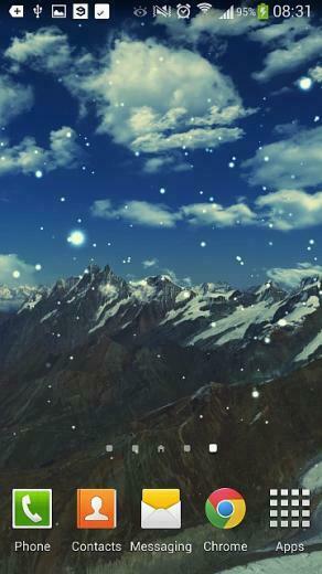 Winter Mountain Live Wallpaper Screenshot