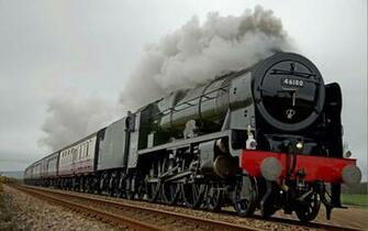 Steam Locomotive Passenger Train Wagons Desktop Wallpaper