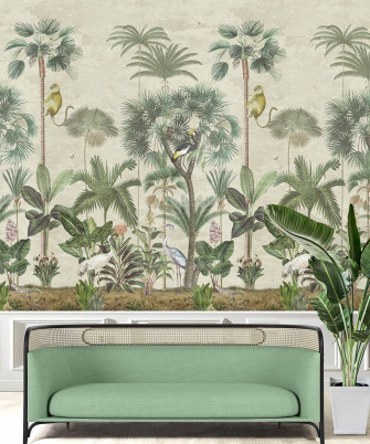 Indian Summer Tropical Wallpaper Mural Milton King