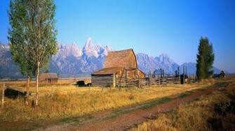 Wood Mountain Cabin Wallpaper World