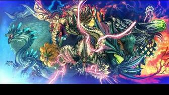 Assorted Dragons Illustration Monster Hunter Rathalos Lagiacrus