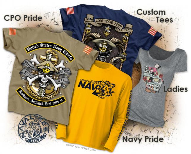 Us Navy T Shirts Custom Usn Tshirts Chief Senior Master