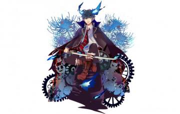 Wallpaper Ao No Exorcist Rin Okumura Blue Image