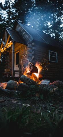Cabin In The Woods iPhone X Wallpaper