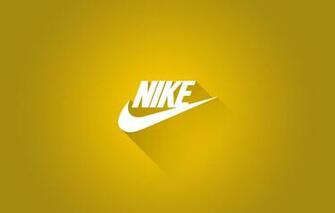 Wallpaper Logo Shadow Nike Sports Brand Yellow