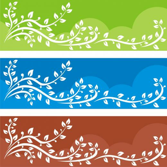 Vector Decription Tree Banner Background Illustration Was