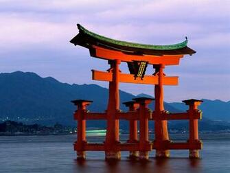 Tori Gate Miyajima Japan Wallpaper