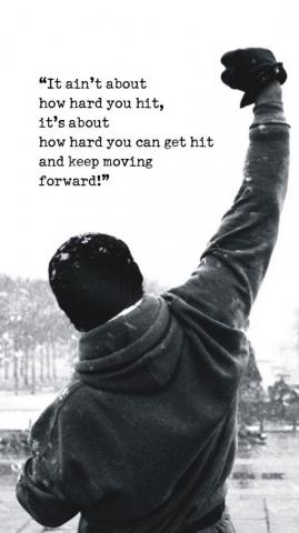 Rocky Balboa Motivational Words iPhone Plus HD Wallpaper
