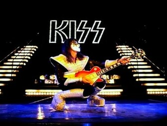 Ace Frehley Rock Guitar Legends Wallpaper