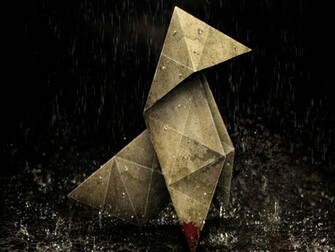 Origami Heavy Rain Wallpaper