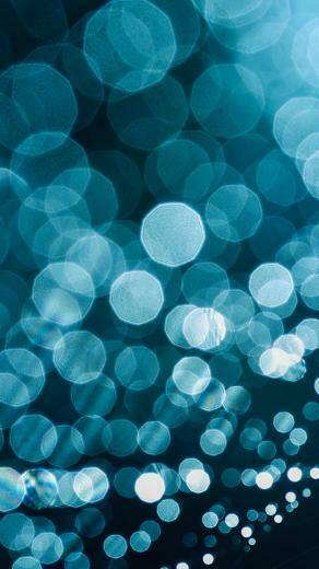 Blue Hexagon Halos Wallpaper iPhone
