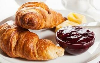 Wallpaper Croissant Cakes Breakfast Berries