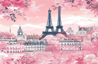 Pink Paris Wallpaper