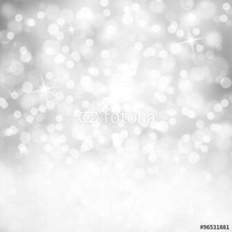 Shiny Silver Color Abstract Bokeh Circle And Sparkle Shapes With White