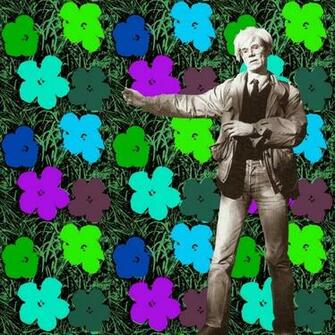 Designer Color Sensation Andy Warhol Wallpaper In Bloom