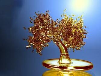 Gold Tree Wallpaper