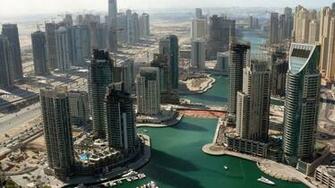 Dubai City Overlook Wallpaper In