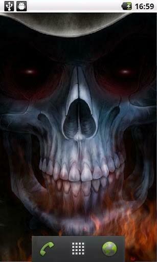 3d Skull Live Wallpaper App For Android