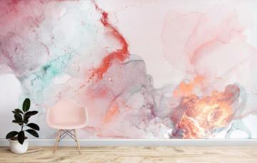 Abstract Jupiter Air Ink Paints Wallpaper