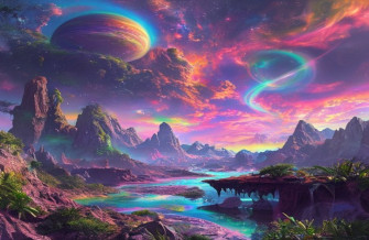 Alien Planet Landscapes Wallpaper