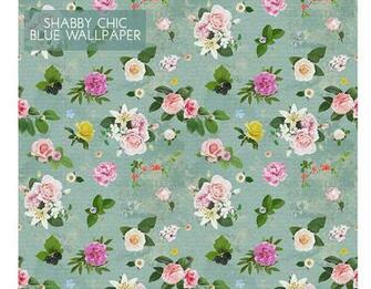 Self Adhesive Shabby Chic Floral Wallpaper Contemporary Wall