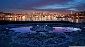 Mount Rainier Wallpaper Seattle Skyline