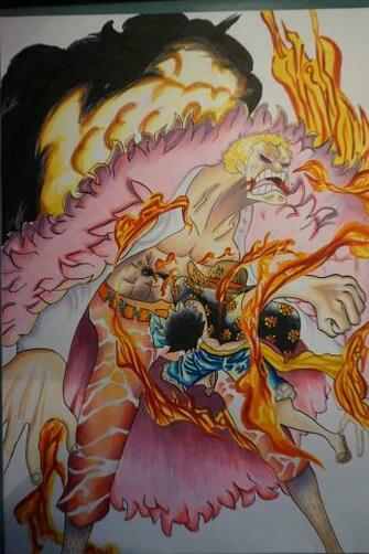 Doflamingo Vs Luffy By Nekotas