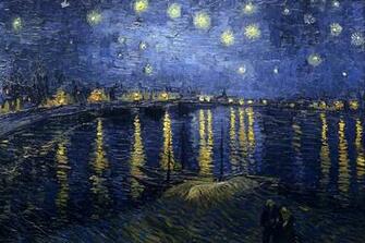Starry Night Over The Rhone Wallpaper