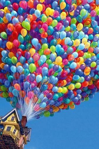 Up Balloons Parallax HD iPhone iPad Wallpaper More