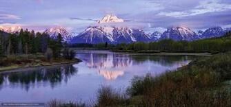 Wallpaper Oxbow Mount Moran Jackson Hole Wyoming Desktop