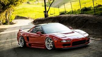 Honda Acura Nsx Slammed Tuning Wallpaper Background