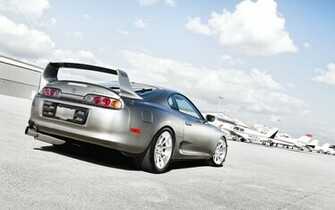 Cars Silver Toyota Supra Wallpaper