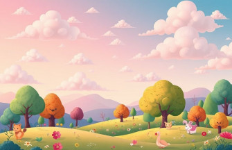 Aesthetic Cartoon Image Wallpaper