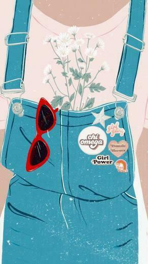 Chi Omega Sorority Recruitment Graphic Marketing Instagram Story