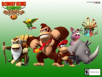 Wallpaper Donkey Kong Country Returns 3d For Nintendo 3ds