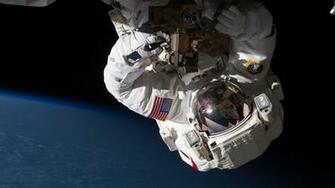 Repairing The Iss May Wallpaper Sci Fi Photo Journal