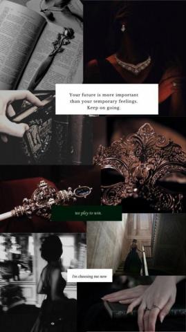 Dark Royal Aesthetic Collage Wallpaper In